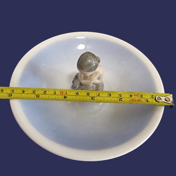 Vintage Royal Copenhagen 1967  Trinket Plate w/ Mermaid. Hand Painted Denmark - Picture 5 of 6